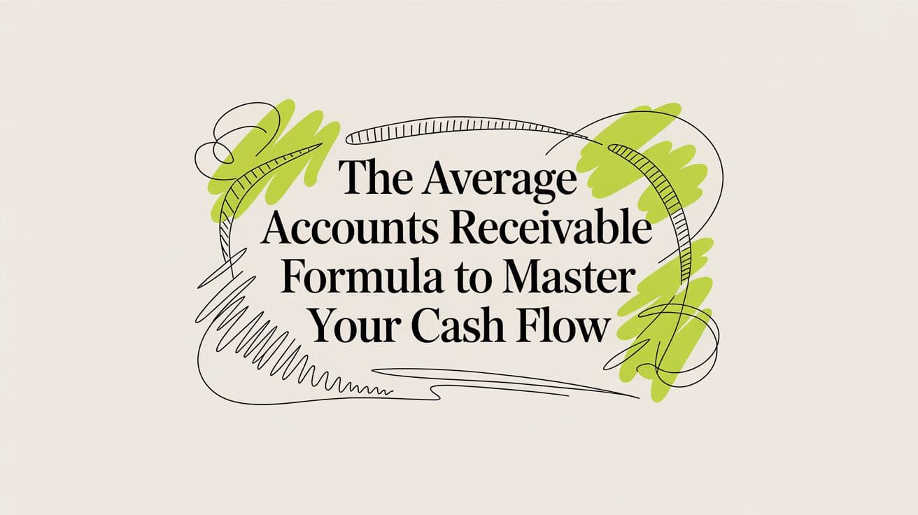 The Average Accounts Receivable Formula for Financial Control