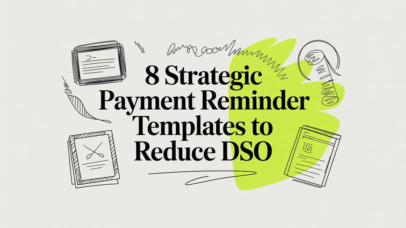8 Strategic Payment Reminder Templates to Reduce DSO