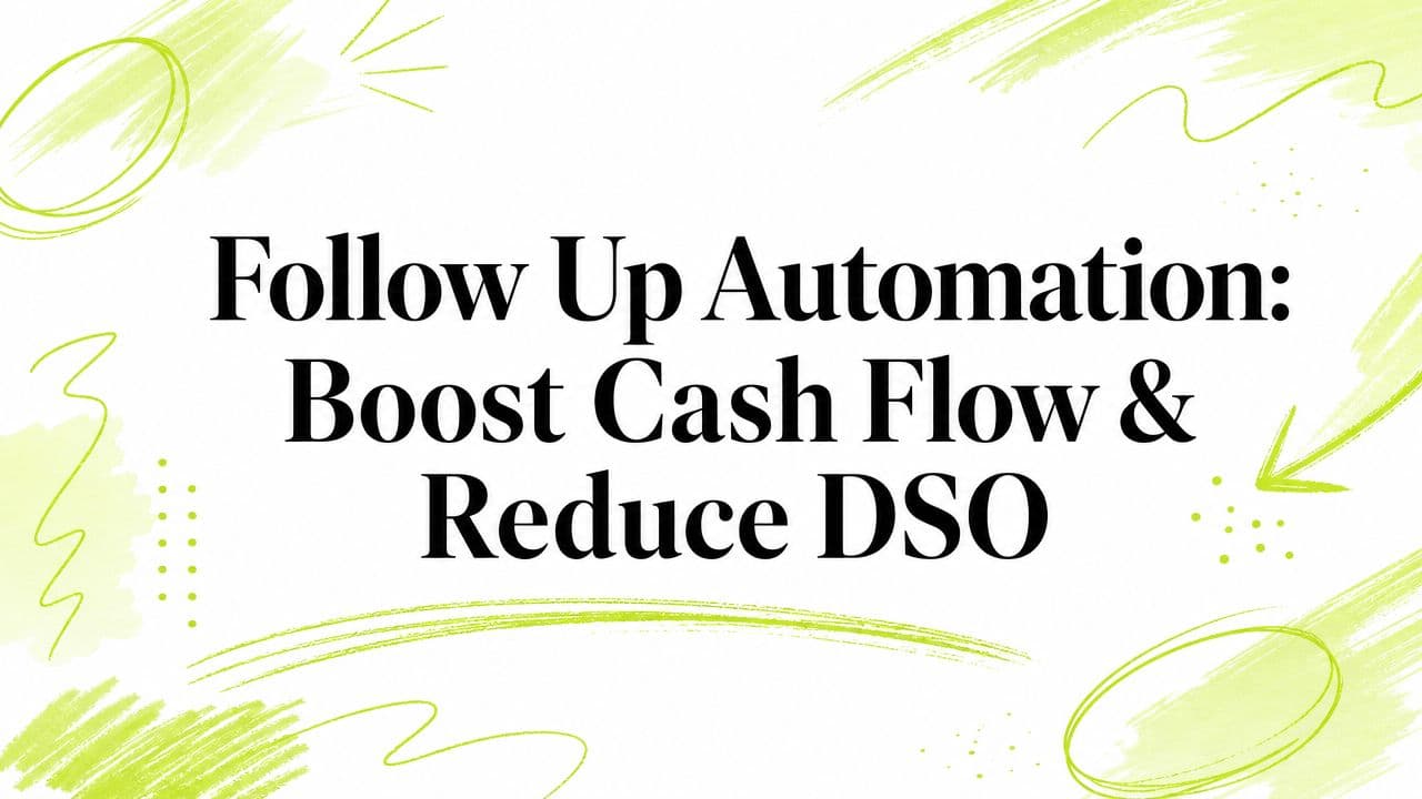 Follow Up Automation: Boost Cash Flow & Reduce DSO