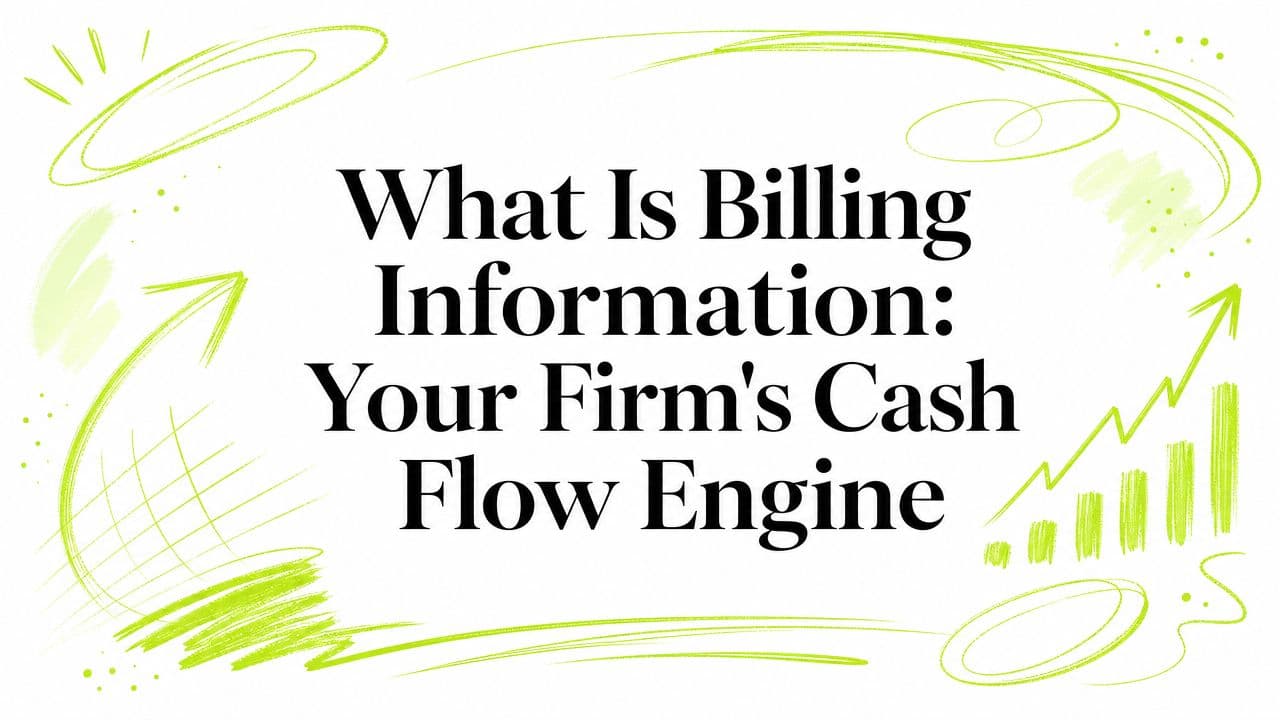 What Is Billing Information: Your Firm's Cash Flow Engine