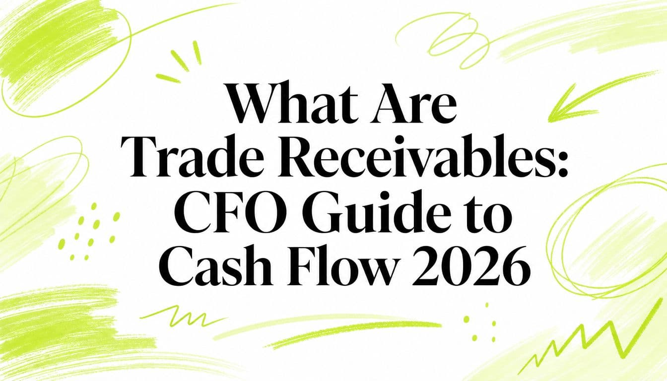 What Are Trade Receivables: CFO Guide to Cash Flow 2026