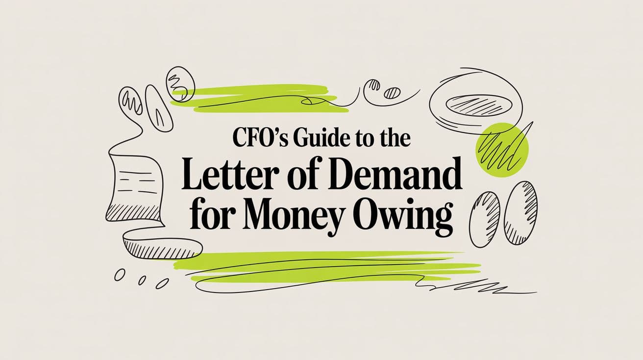 A CFO's Guide to the Letter of Demand for Money Owing
