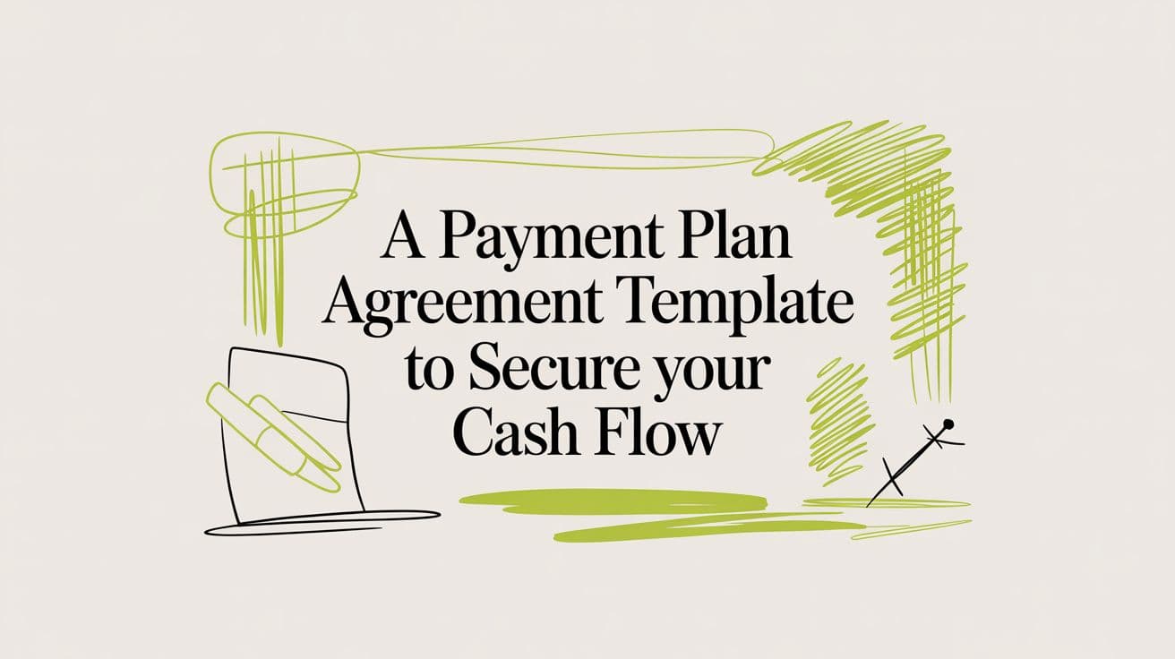 A Payment Plan Agreement Template to Secure Your Cash Flow