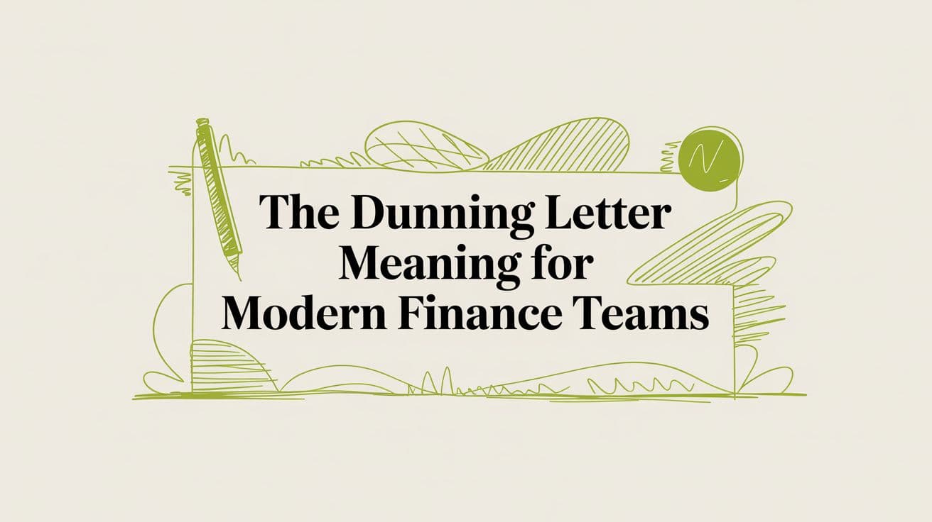 Dunning Letter Meaning: A Tool for Financial Control
