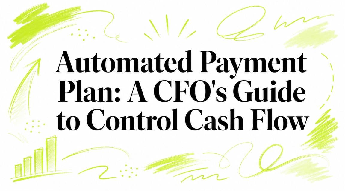 Automated Payment Plan: A CFO's Guide to Control Cash Flow