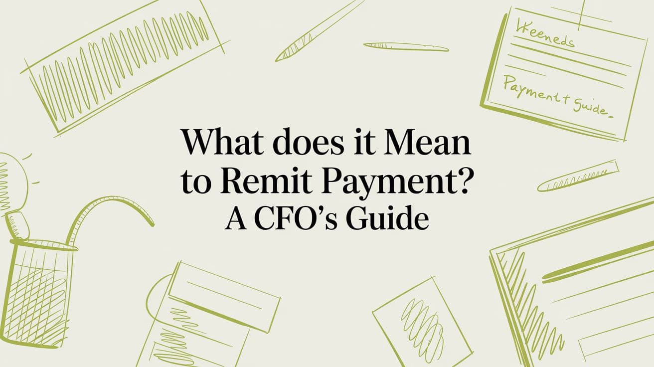 What Does It Mean to Remit Payment? A CFO's Guide