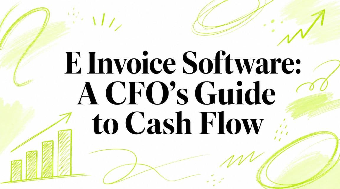 E Invoice Software: A CFO's Guide to Cash Flow